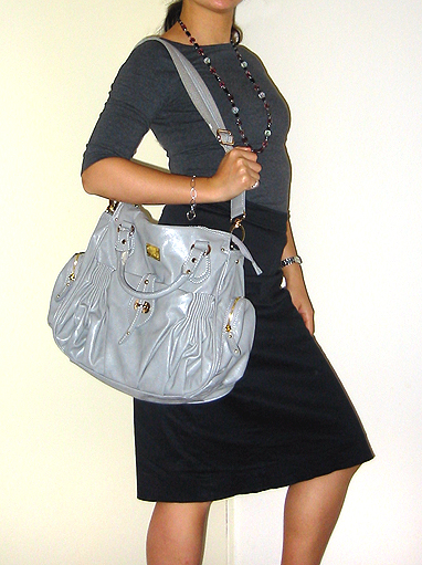 charles and keith gray bag